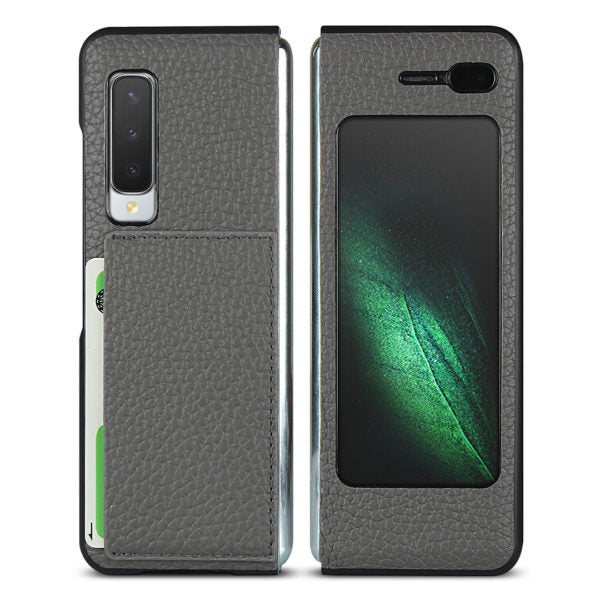 Samsung Galaxy Fold Cowhide Collection Leather Case with Card Slot