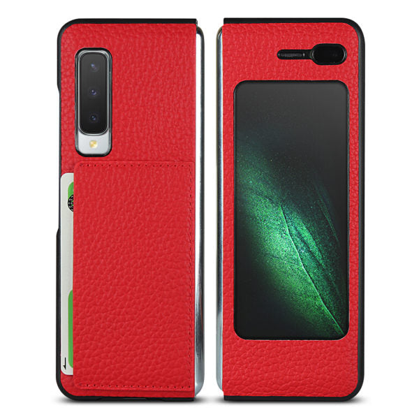 Samsung Galaxy Fold Cowhide Collection Leather Case with Card Slot