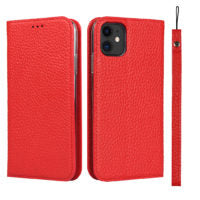 iPhone 11 Pro Max Cowhide Collection Genuine Leather Case with Card Slots