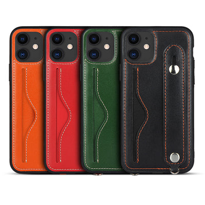 iPhone 11 Pro Max Lanyard Collection Genuine Leather Case with Card Slot