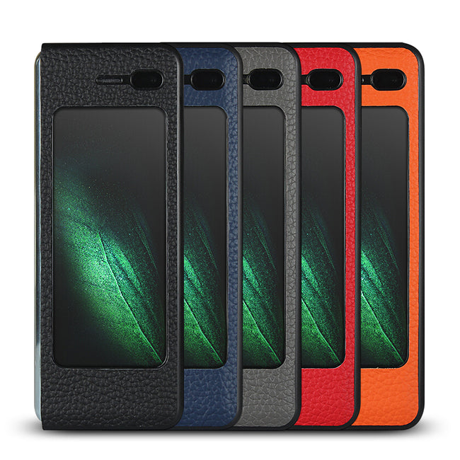 Samsung Galaxy Fold Cowhide Collection Leather Case with Card Slot
